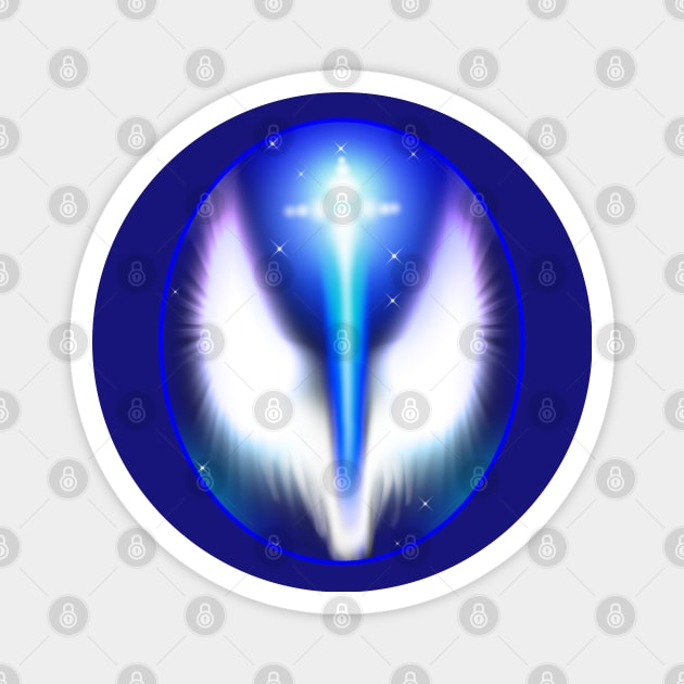 ArchAngel Michael Emblem of Protection Magnet by MettaArtUK